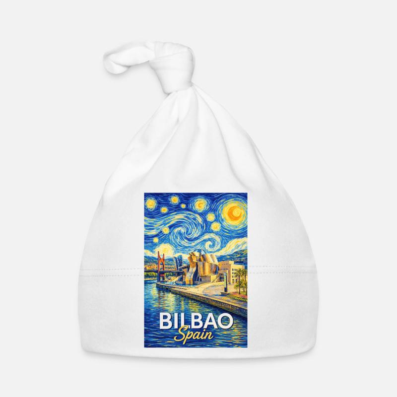 Bilbao Spain Baby Bio-Mütze