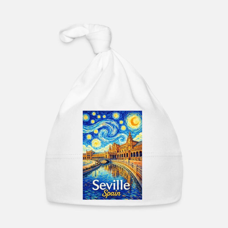 Séville, Espagne Bonnet bio Bébé
