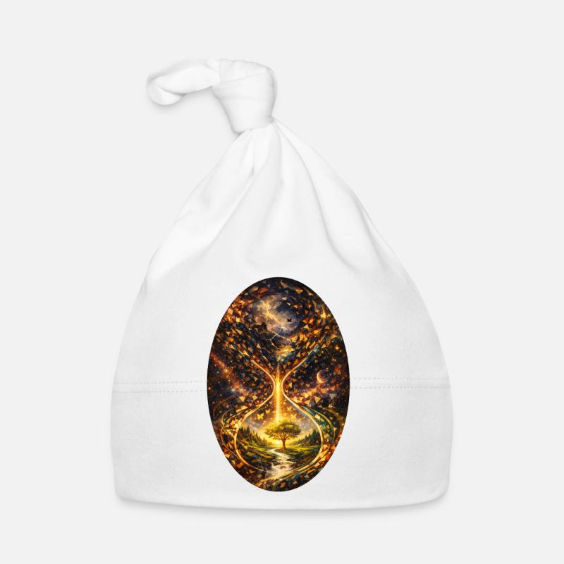 Time Tree Cosmos Light Path Organic Baby Cap