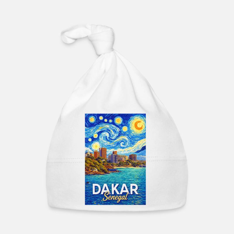 Dakar Senegal Starry Sky Coast Organic Baby Cap