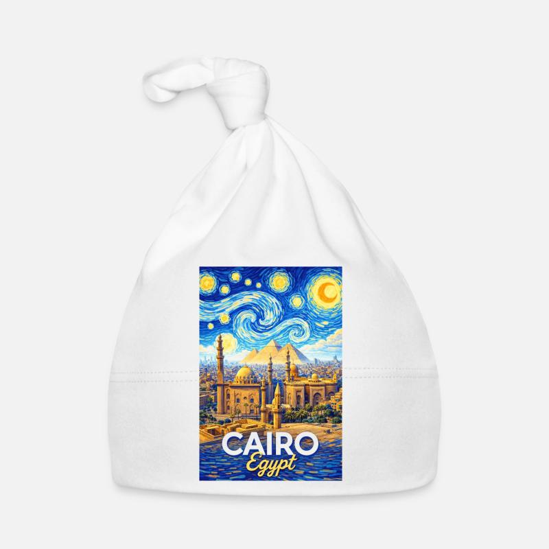 Les Nuits du Caire : Pyramides et étoiles Bonnet bio Bébé
