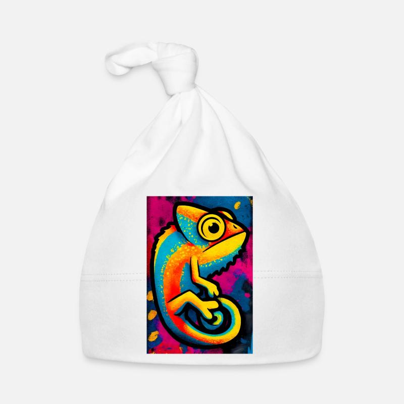Chamäleon Baby Bio-Mütze