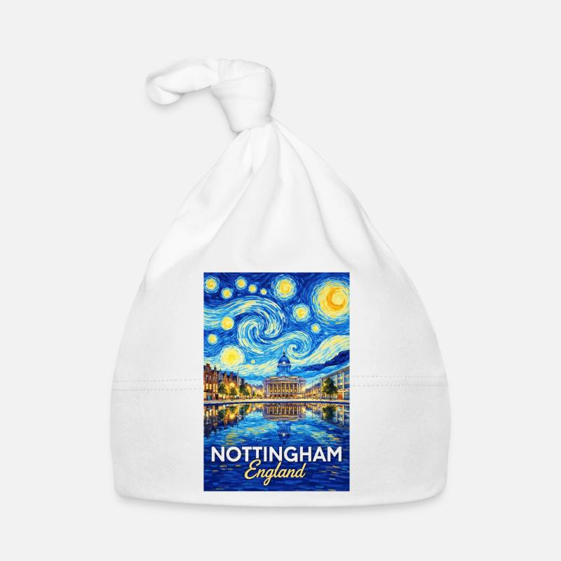 Panorama de l’Étoile de la Nuit de Nottingham, Angleterre Bonnet bio Bébé