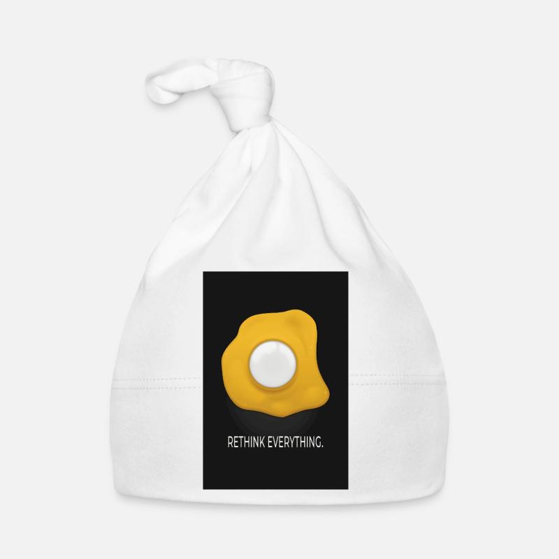 Repenser tout : design minimaliste d’œufs d’affiche Bonnet bio Bébé