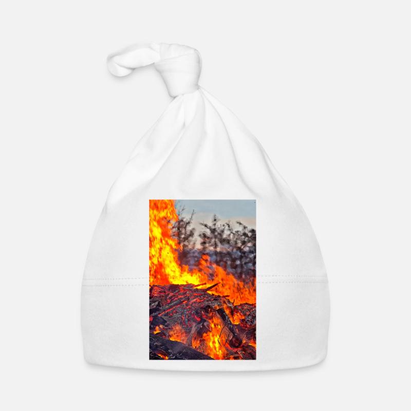 Fire & Flame Easter Fire Poster Organic Baby Cap