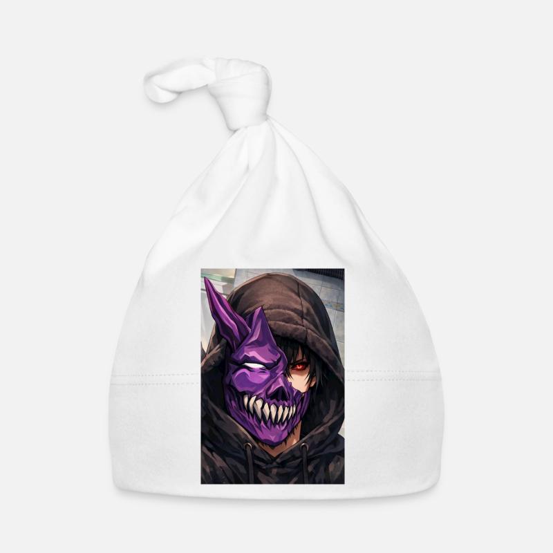 Masque de Démon en sweat à capuche Bonnet bio Bébé