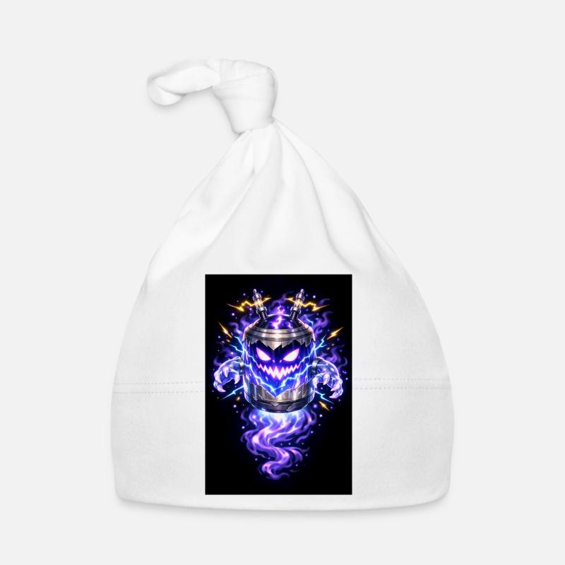 Lightning Pumpkin Demon Organic Baby Cap