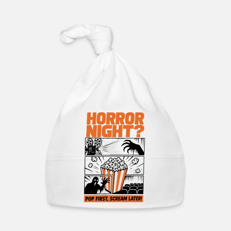 Conception de popcorn pour la Nuit d’Horreur Bonnet bio Bébé