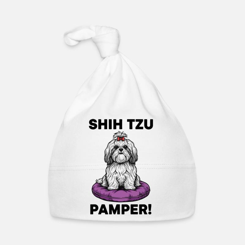 Chien Shih Tzu Pamper Coussin Luxe Bonnet bio Bébé