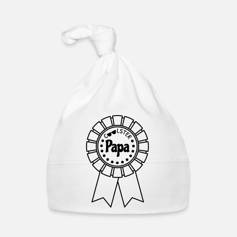 Coolest Dad - Organic Baby Cap - white