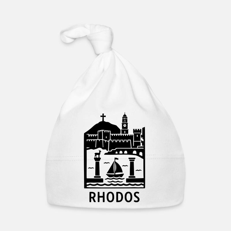Monuments de la silhouette de Rhodes Bonnet bio Bébé