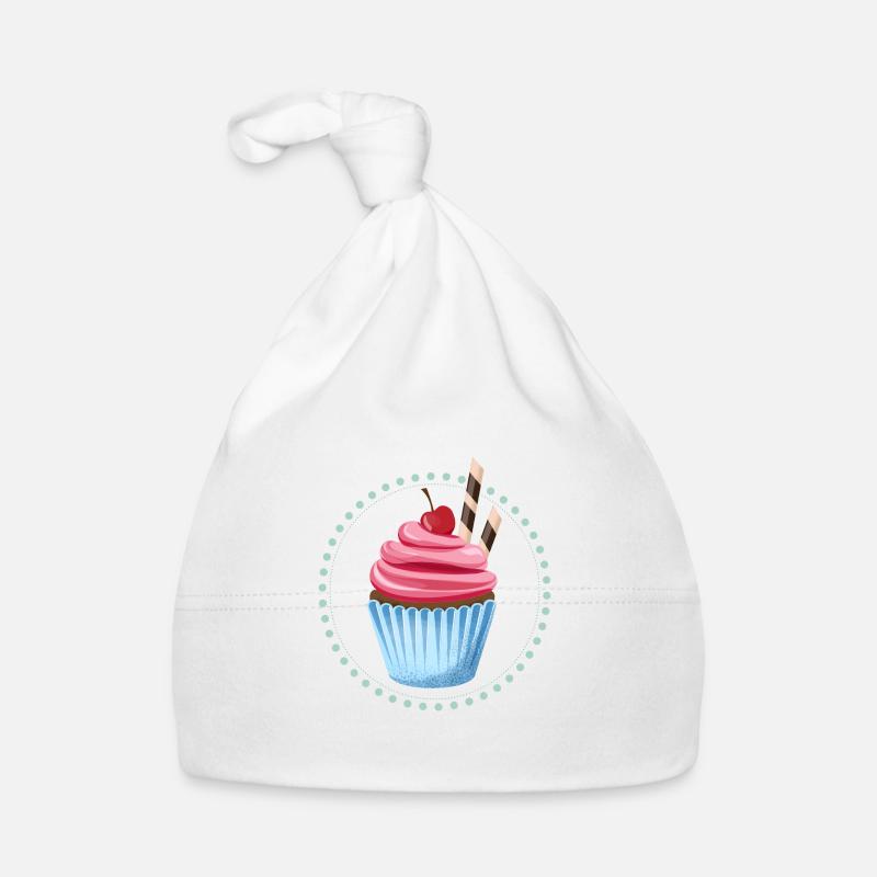 Cherry cupcake Organic Baby Cap