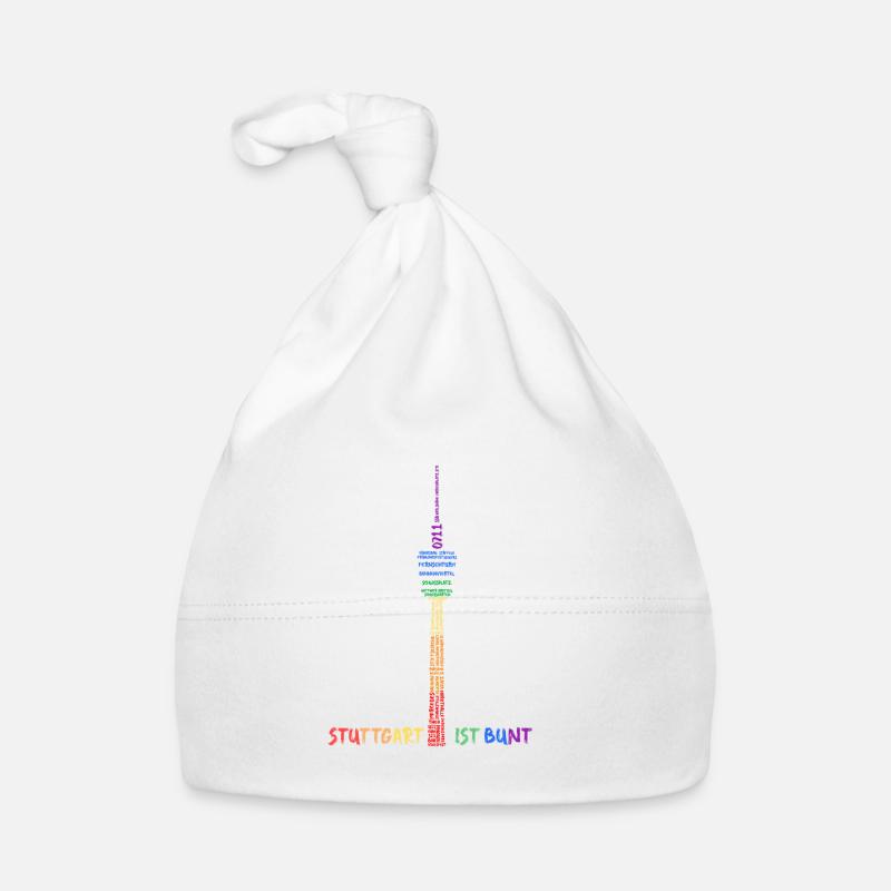Tour de télévision de Stuttgart PRIDE Stuttgart est colorée Bonnet bio Bébé