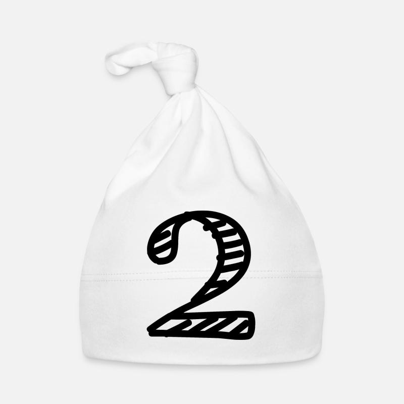 2 ANS. 2e ANNIVERSAIRE. ANNIVERSAIRE 2 ANS. DEUX Bonnet bio Bébé