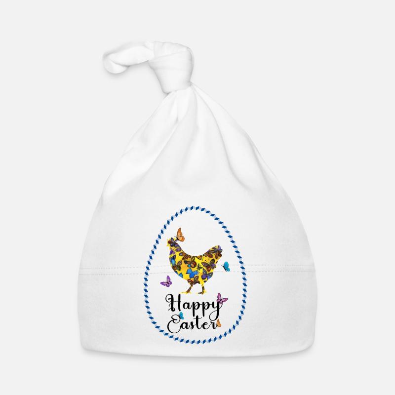 Bunte Henne Baby Bio-Mütze