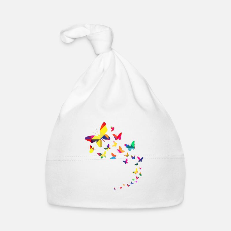 Butterflies In Flight Geometric Organic Baby Cap