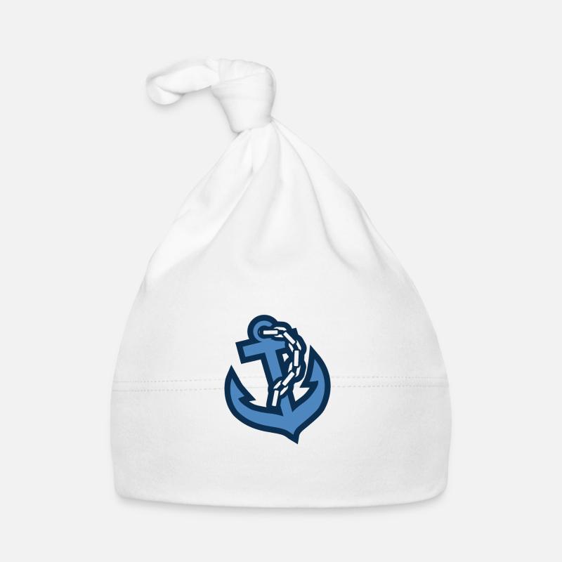 Anker mit Kette Baby Bio-Mütze