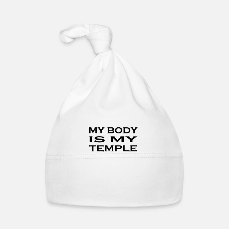 Mon corps est mon temple Bonnet bio Bébé