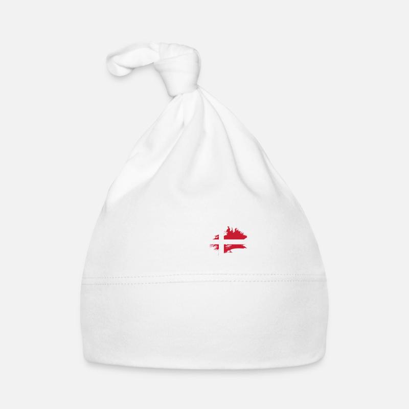 Denmark Flag Danish Flag Danmark Denmark Organic Baby Cap