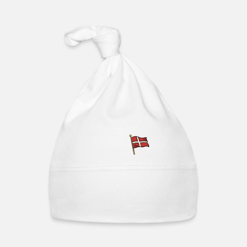 Danemark Drapeau danois Danmark Denmark Bonnet bio Bébé