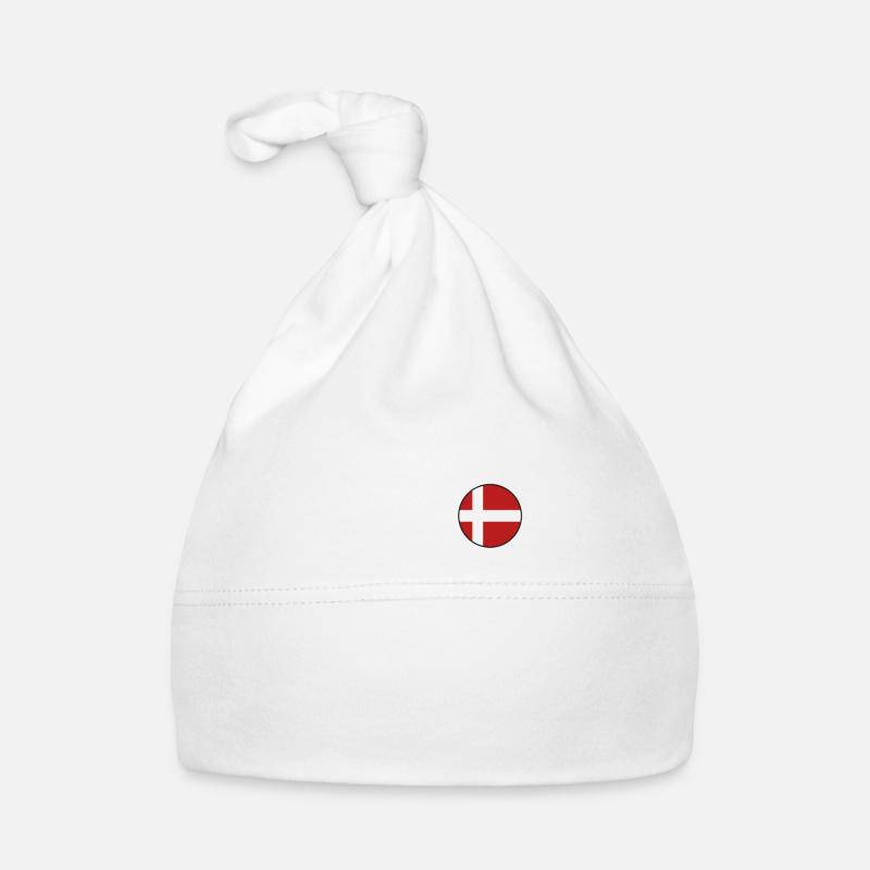 Danemark Drapeau danois Danmark Denmark Bonnet bio Bébé