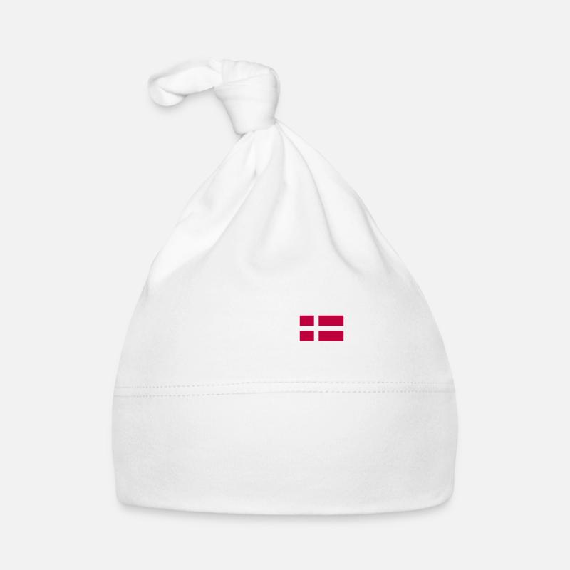 Drapeau du Danemark Drapeau du Danemark Danemark Danemark Bonnet bio Bébé