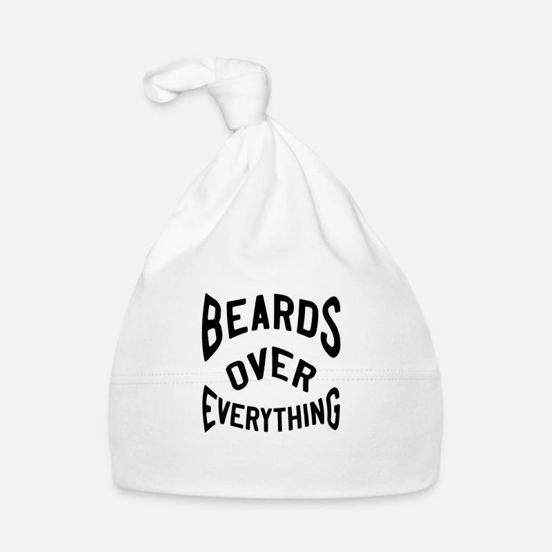 Beards over everything Baby Bio-Mütze