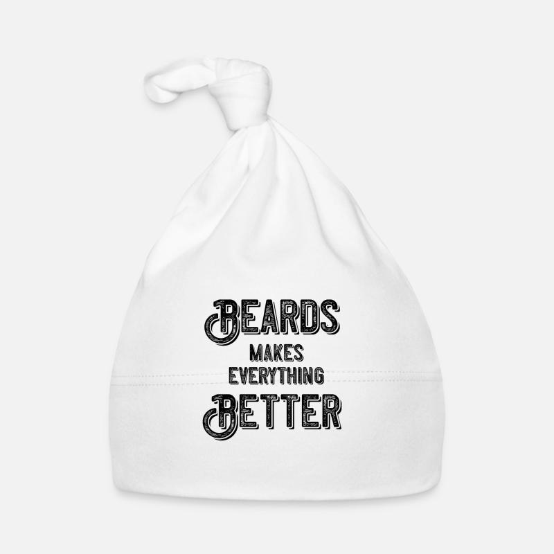 Beards makes everything better Baby Bio-Mütze