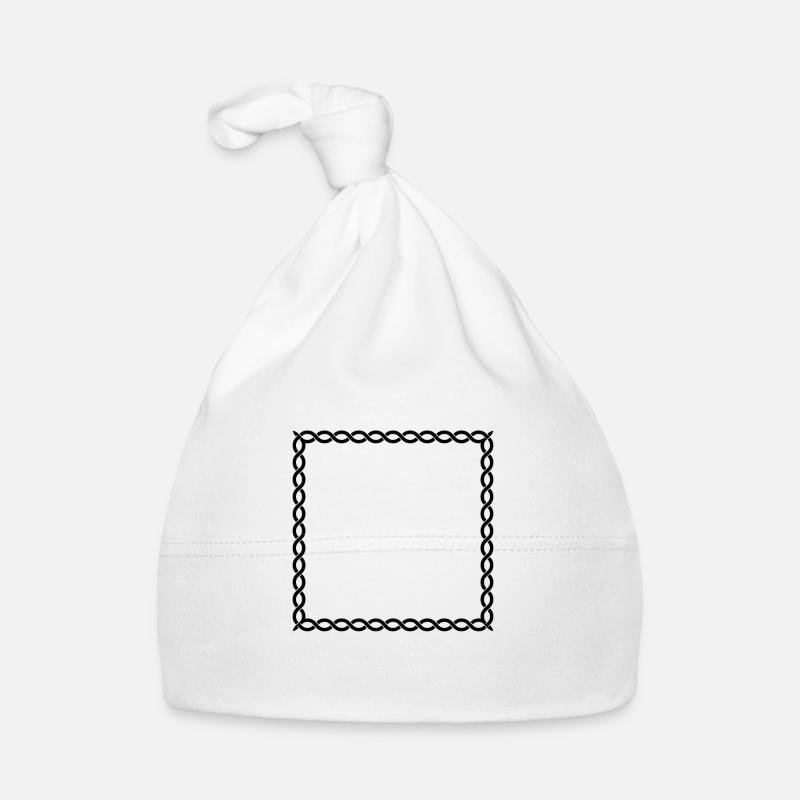 Cadre Vikings - Bonnet bio Bébé - blanc