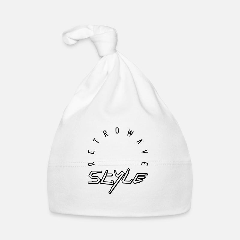 Retrowave style Baby Bio-Mütze