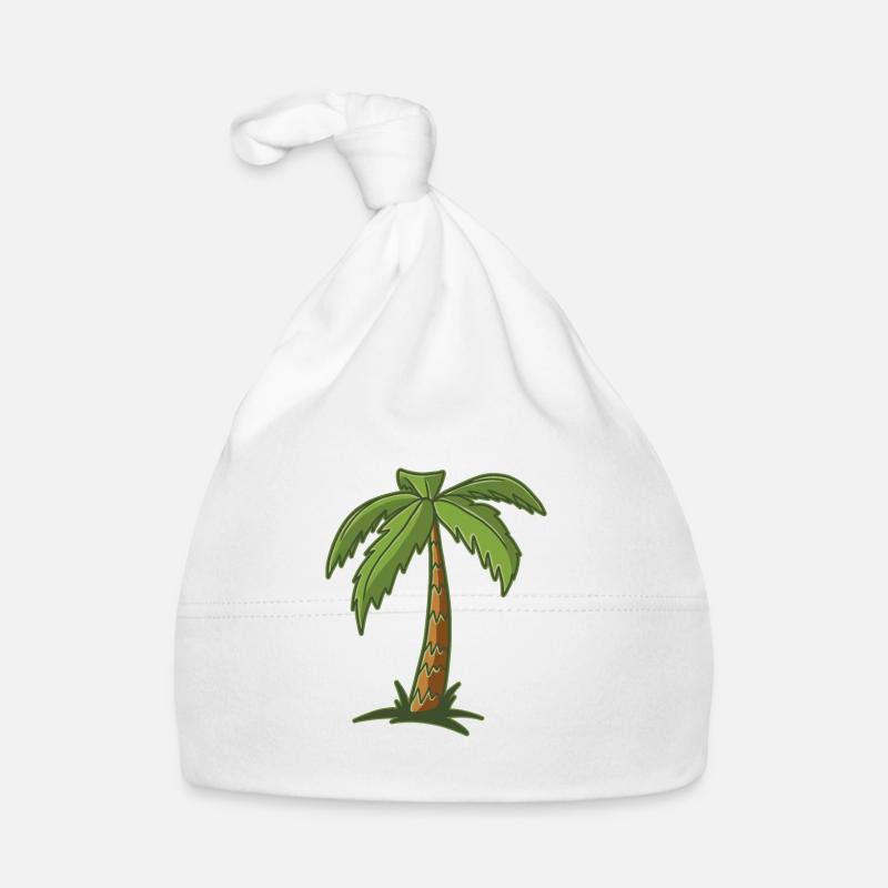 Palm tree Organic Baby Cap
