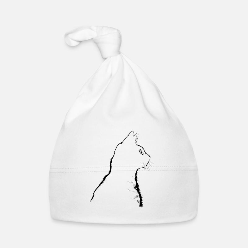 Chat, Motif De Chat Bonnet bio Bébé