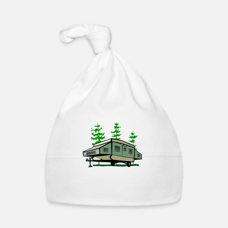 Camping Pop Up Trailer Organic Baby Cap