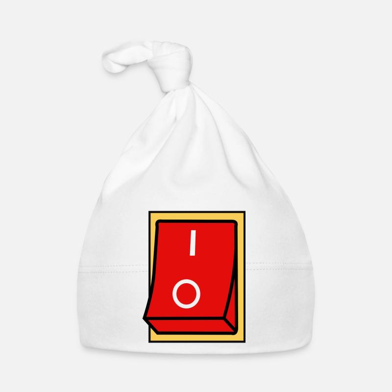ON - OFF SWITCH Organic Baby Cap