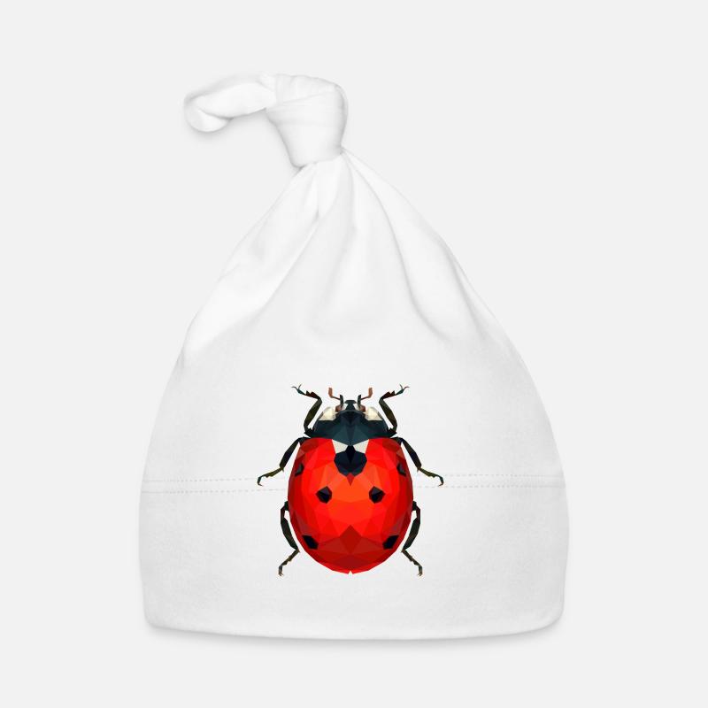 Coccinelle - Bonnet bio Bébé - blanc