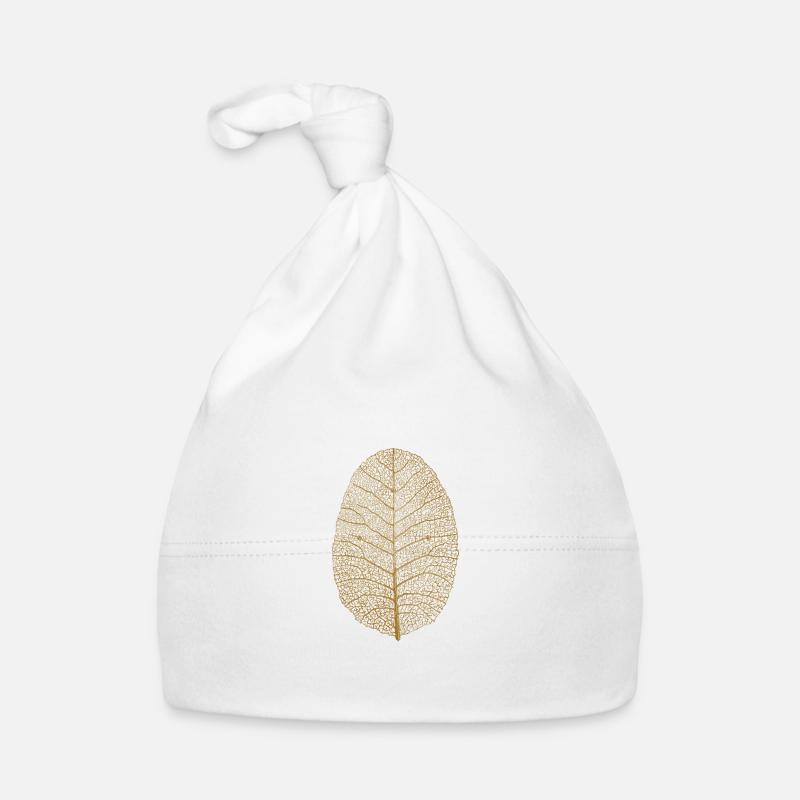 feuille dorée Bonnet bio Bébé