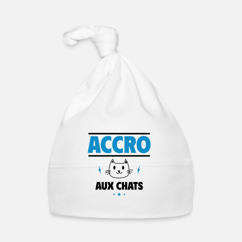Accro au chats, pour les passionnés de chat Bonnet bio Bébé