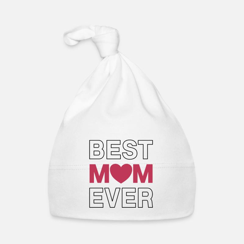 Meilleure maman de tous les temps - Bonnet bio Bébé - blanc