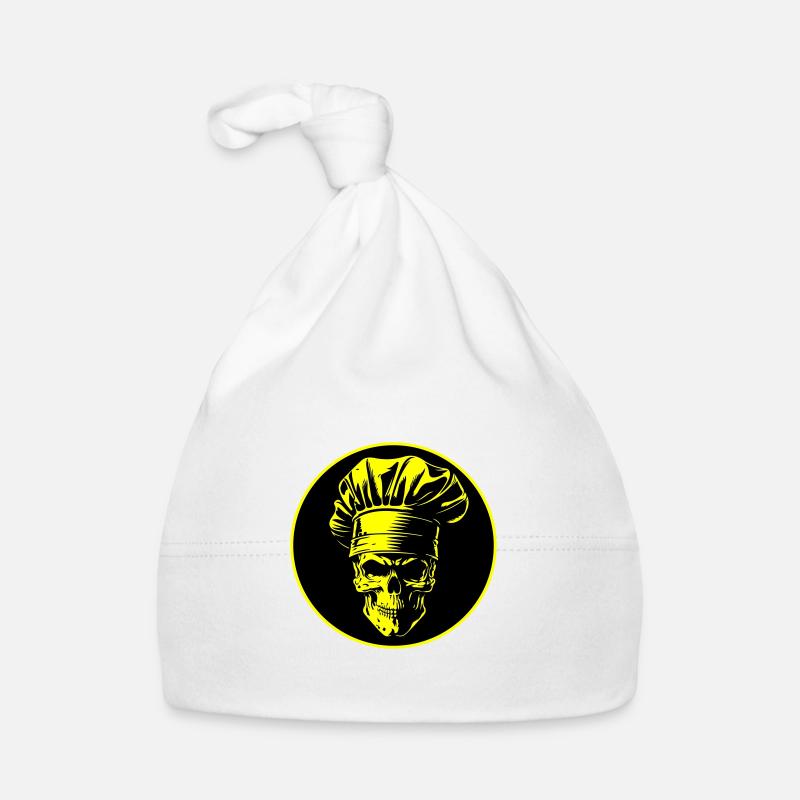 Koch Totenkopf Chef Baby Bio-Mütze