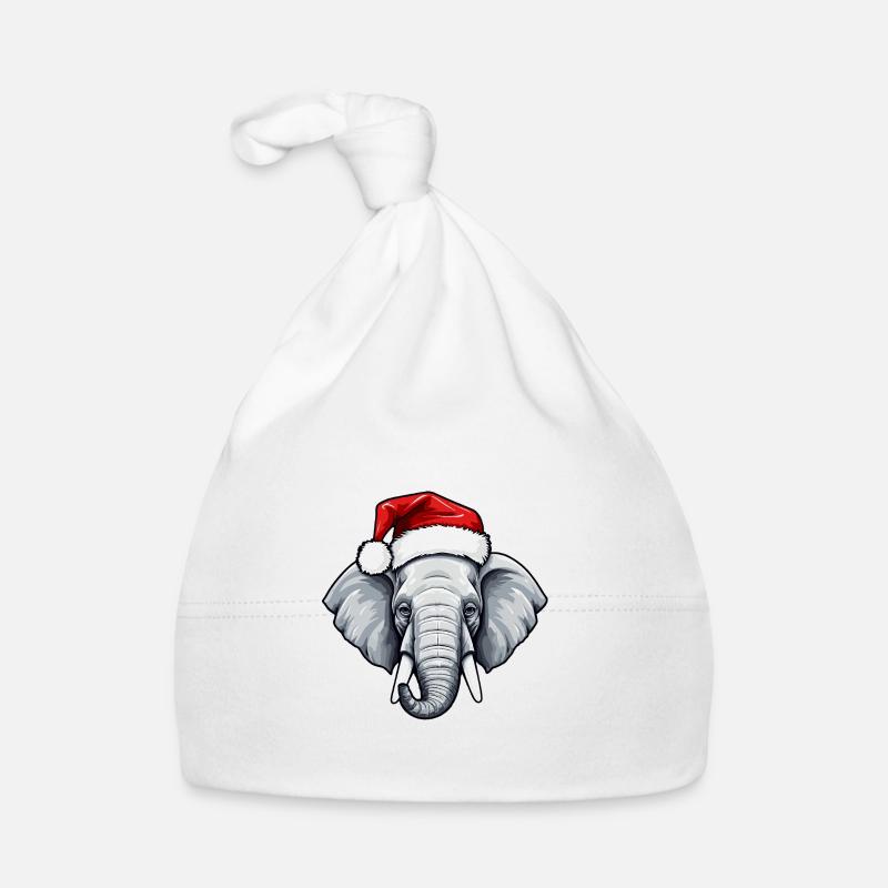 Noël tête d’éléphant Bonnet bio Bébé