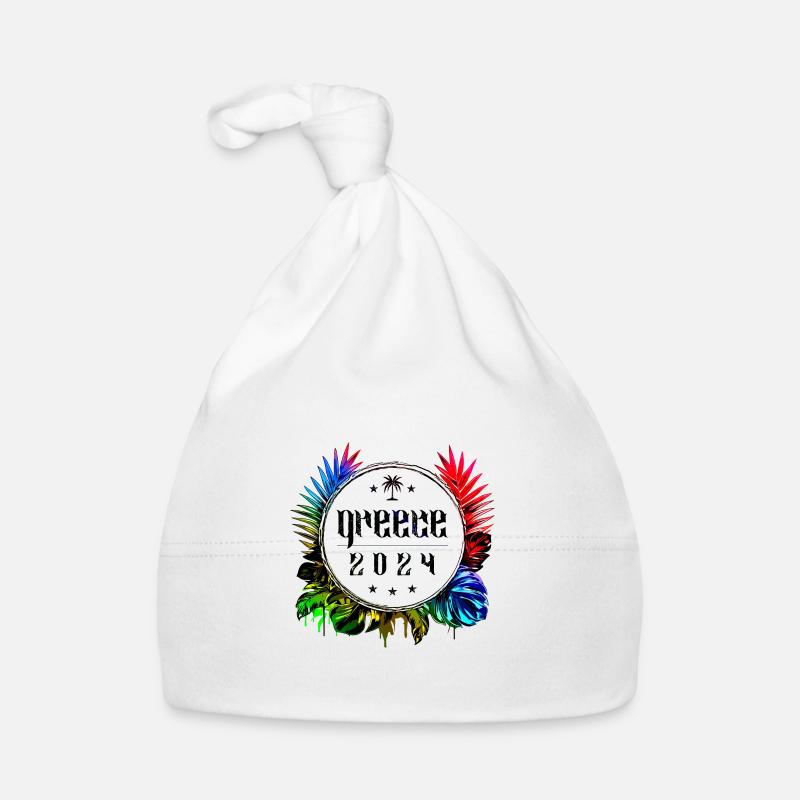 Grèce 2024 Coloré Bonnet bio Bébé