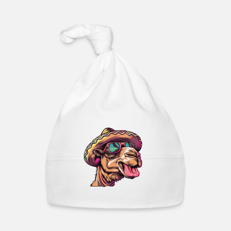 Kamel Comic Lustig Sombrero Baby Bio-Mütze