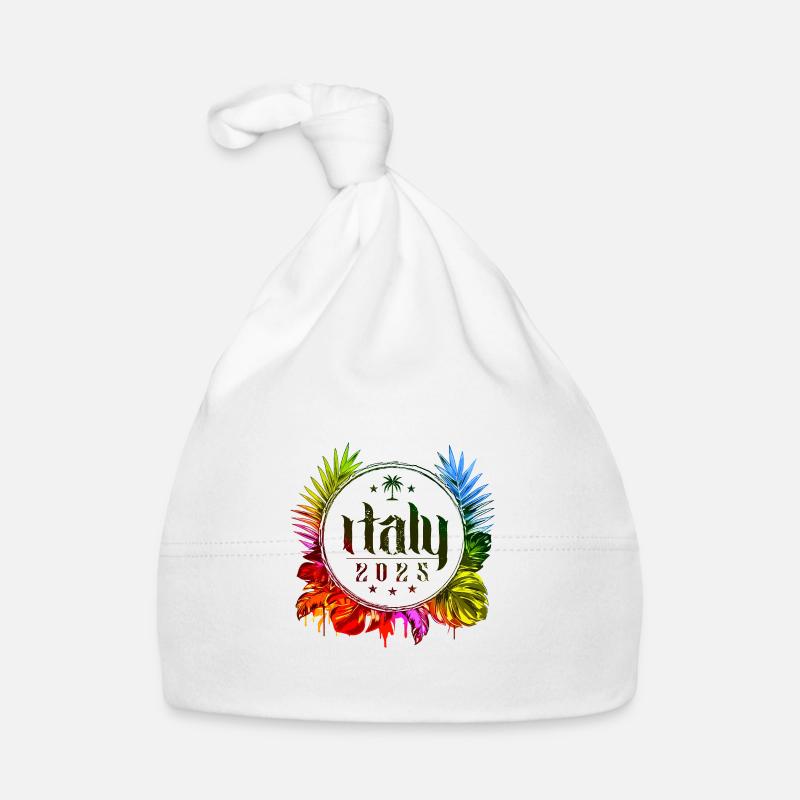 Italy 2025 Colorful Organic Baby Cap