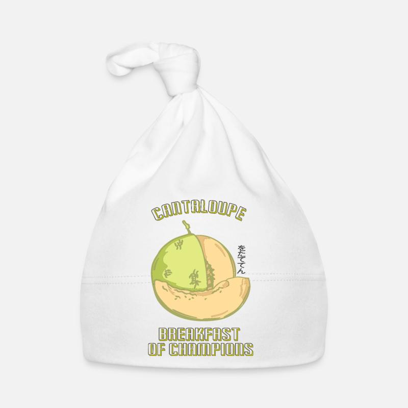 fruchtiges und cooles Honigmelonen Design Baby Bio-Mütze