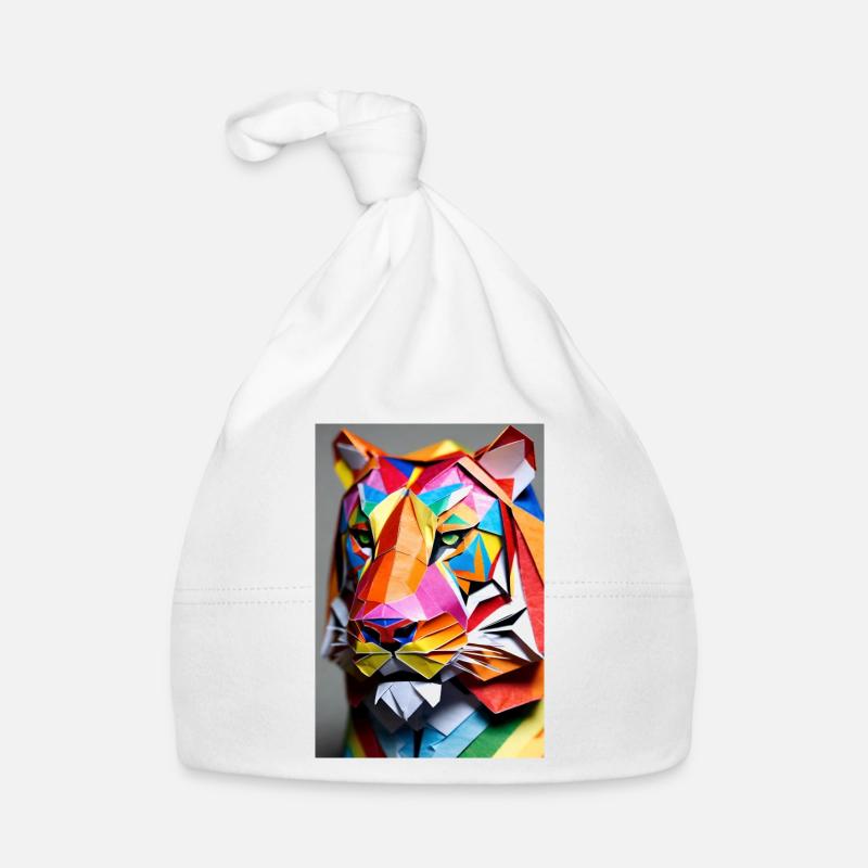 Regenbogen-Papier-Tiger Baby Bio-Mütze