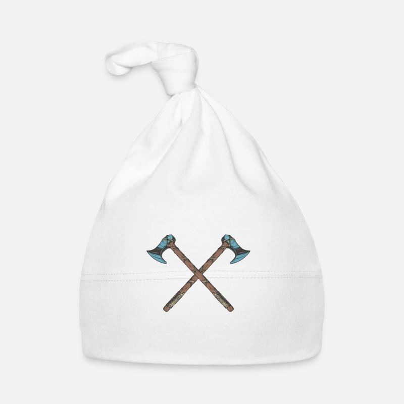 Haches vikings Bonnet bio Bébé