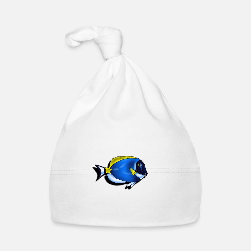 Leucosternon surgeonfish Organic Baby Cap