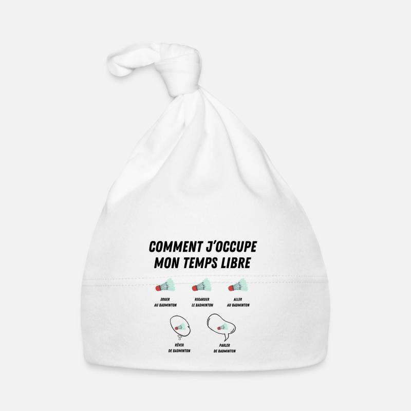 comment j'occupe mon temps libre - Bonnet bio Bébé - blanc
