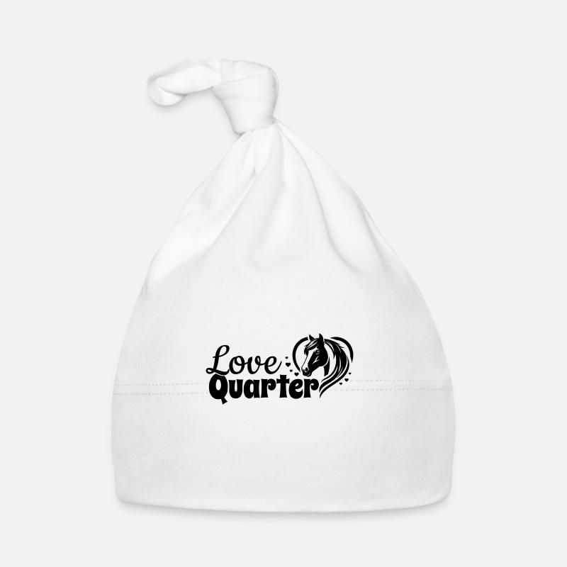 Quarter Love Herz Pferdekopf Baby Bio-Mütze