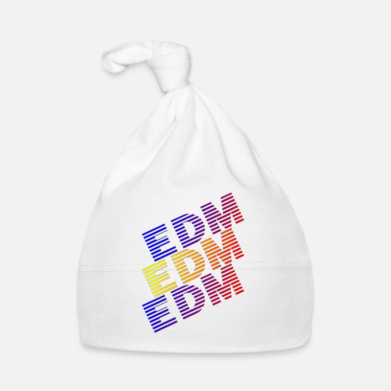 EDM EDM EDM - Baby Bio-Mütze - Weiß